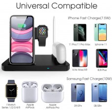 2020 Four in One Wireless Charging Station for Phone, Apple Watch (Series 1 - 5),Apple Pencil and AirPods Pro